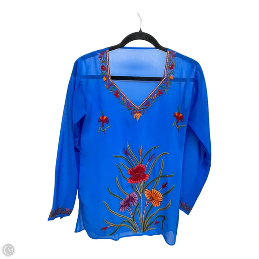 Top Long Sleeve By Clothes Mentor In Blue, Size: S