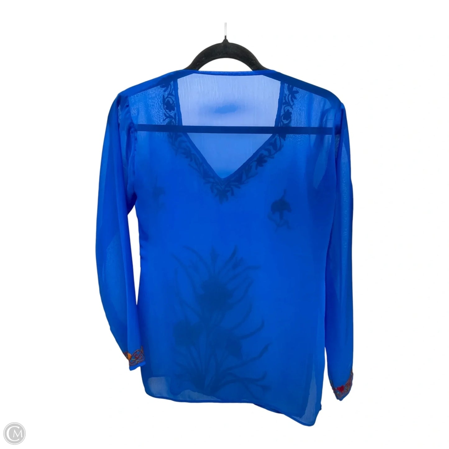 Top Long Sleeve By Clothes Mentor In Blue, Size: S