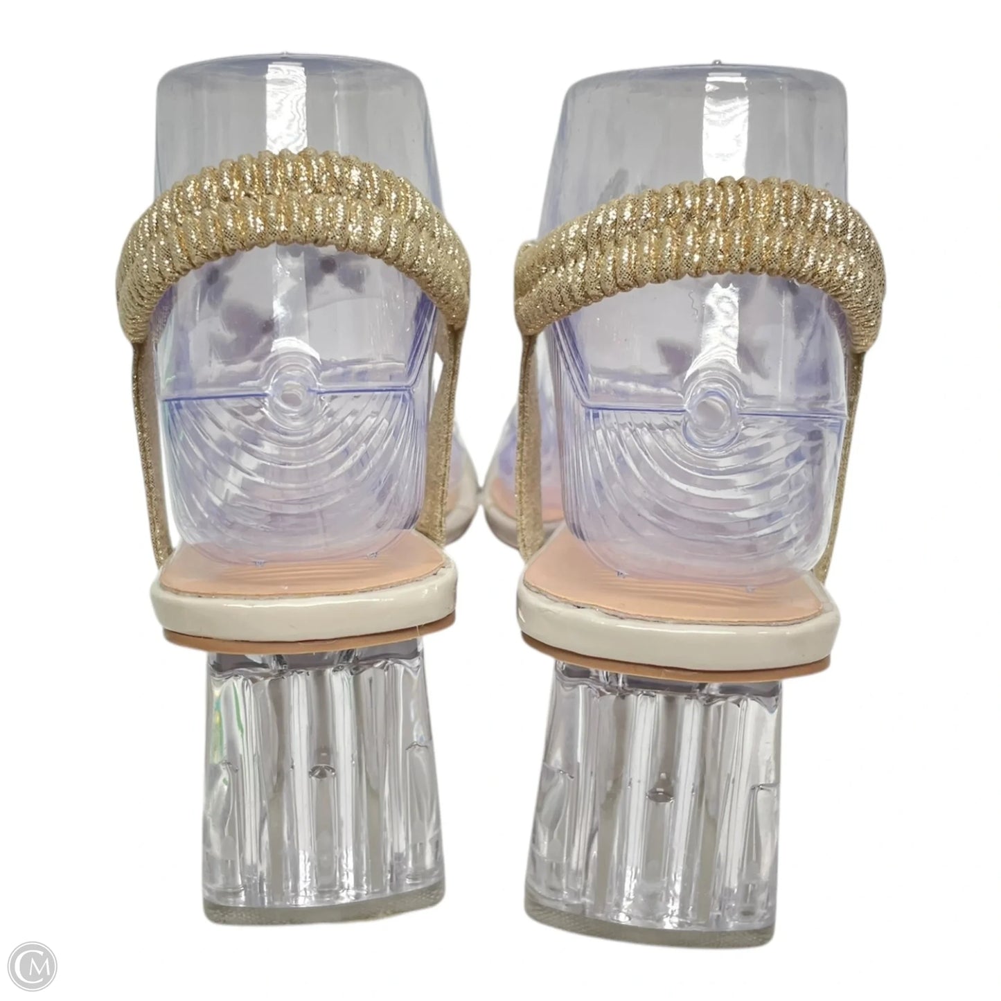 Shoes Heels Block By Clothes Mentor In White, Size: 5.5