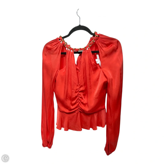 Top Long Sleeve Designer By Veronica Beard In Orange, Size: 0