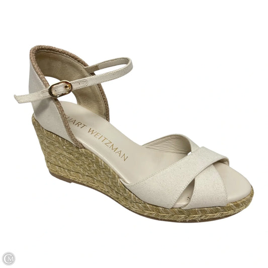Sandals Designer By Stuart Weitzman In Ivory, Size: 8