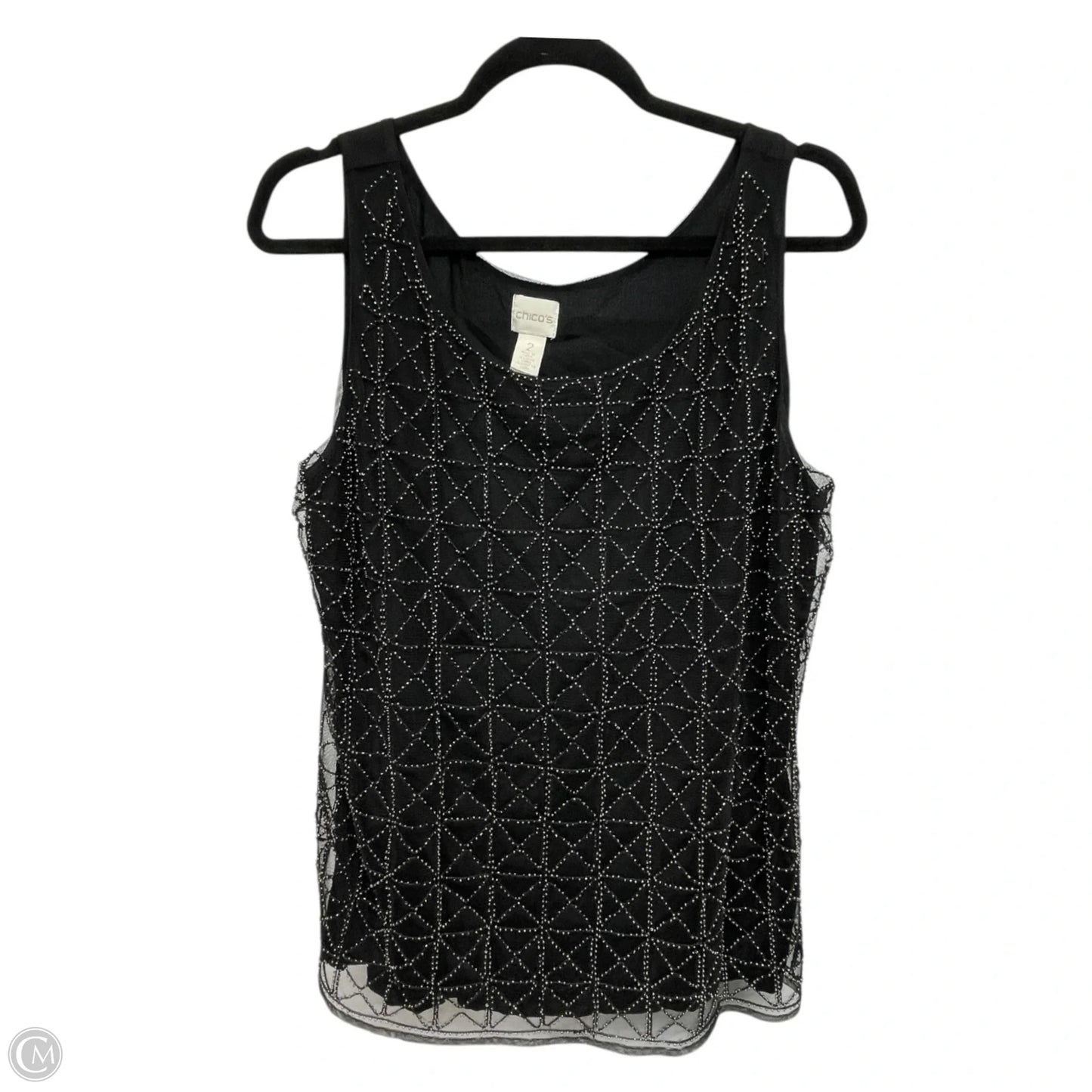 Tank Top By Chicos In Black, Size: L