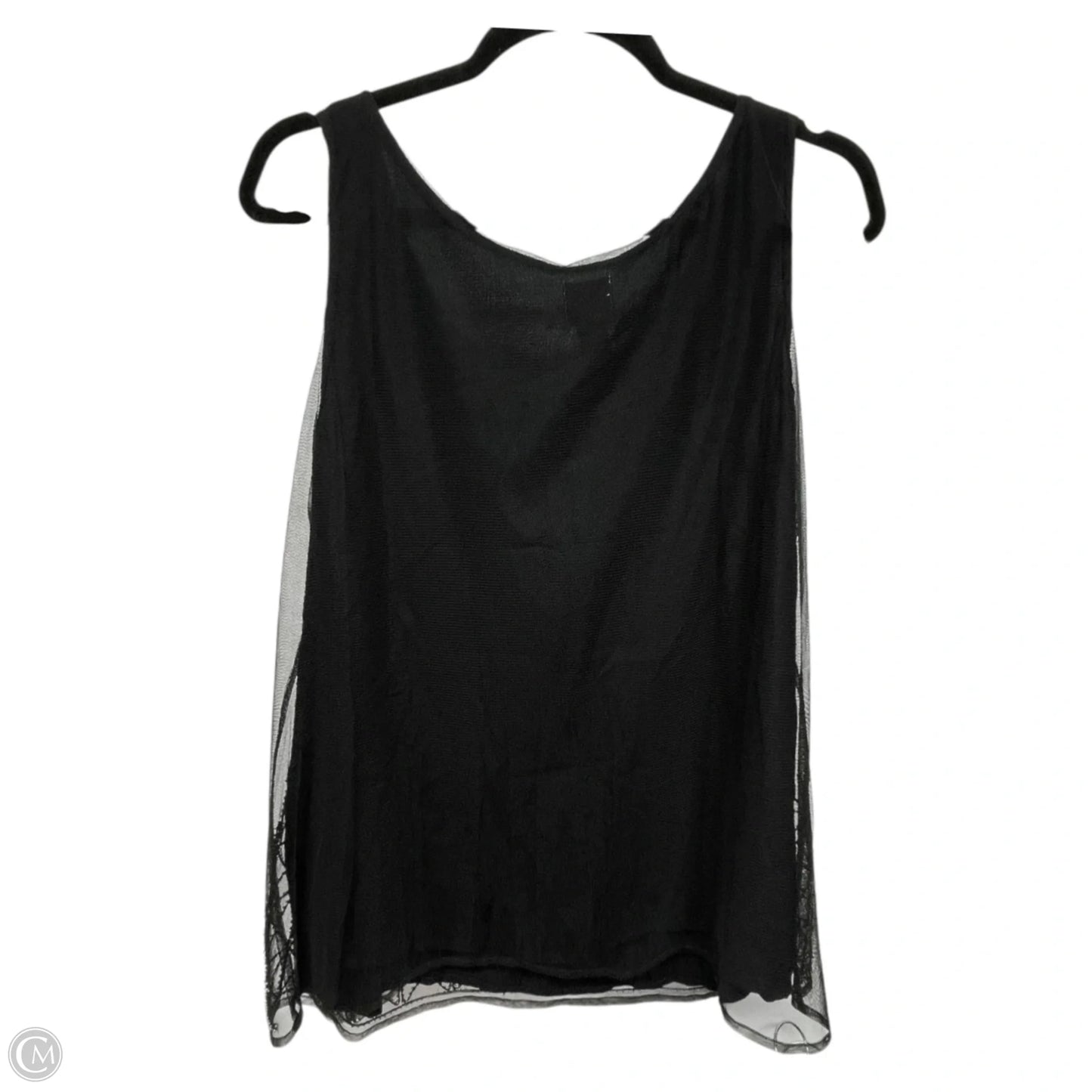 Tank Top By Chicos In Black, Size: L