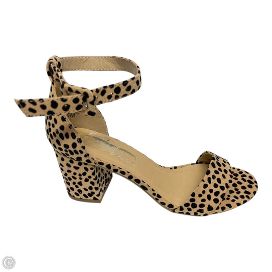 Shoes Heels Block By Matisse In Animal Print, Size: 6.5