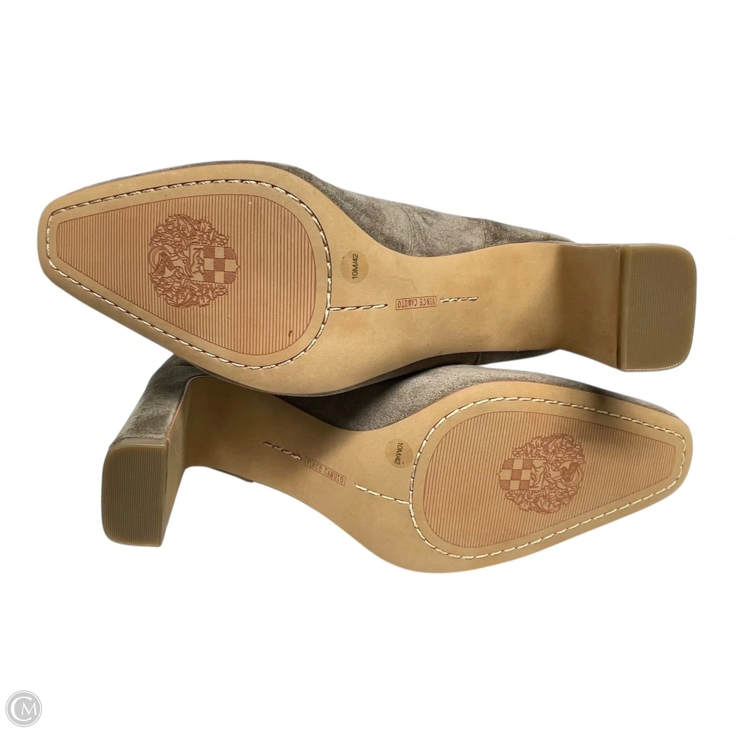 Boots Mid-calf Heels By Vince Camuto In Taupe, Size: 10