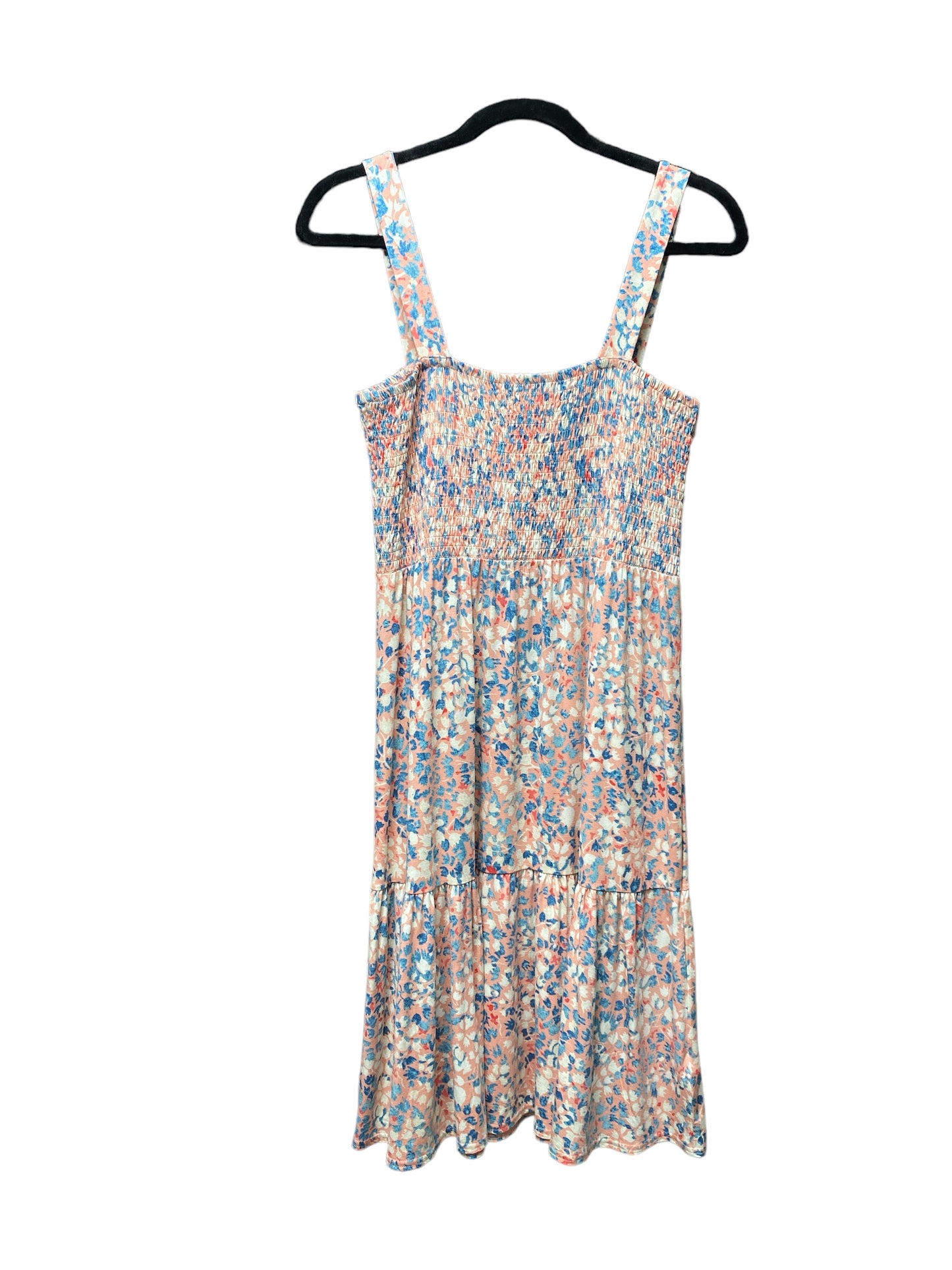 Floral Print Dress Casual Short Loft, Size S