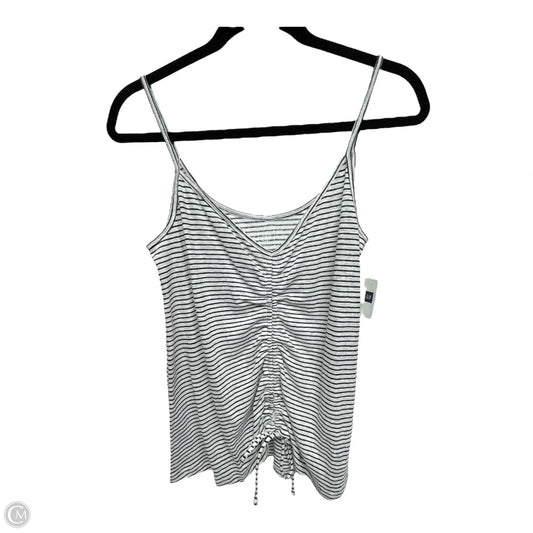 Top Sleeveless By Gap In Striped Pattern, Size: M