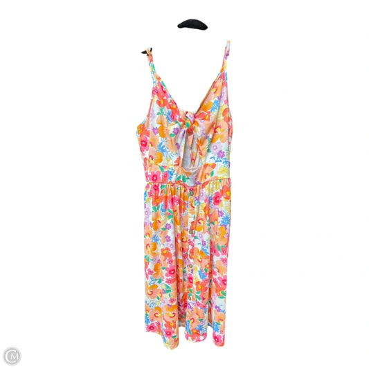 Dress Casual Short By Clothes Mentor In Floral Print, Size: M