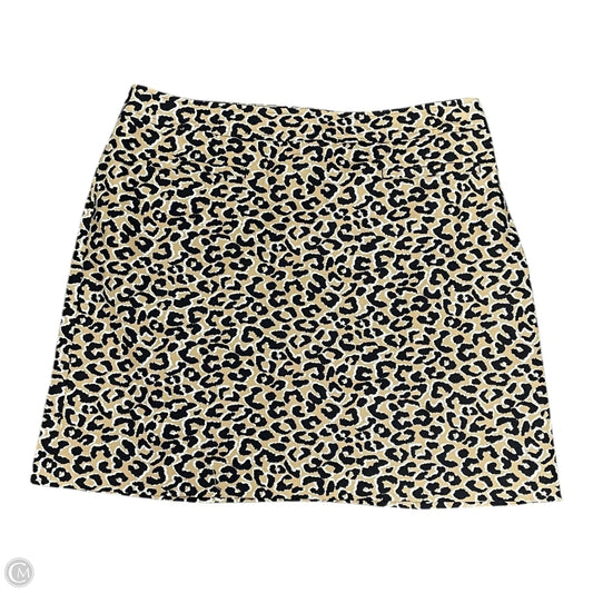 Skirt Mini & Short By Talbots In Animal Print, Size: Xl