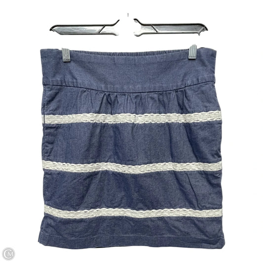 Skirt Mini & Short By Banana Republic In Blue, Size: 6