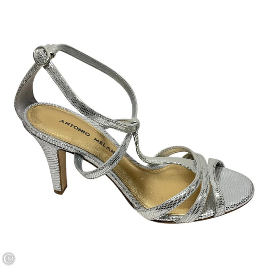 Shoes Heels Stiletto By Antonio Melani In Silver, Size: 7