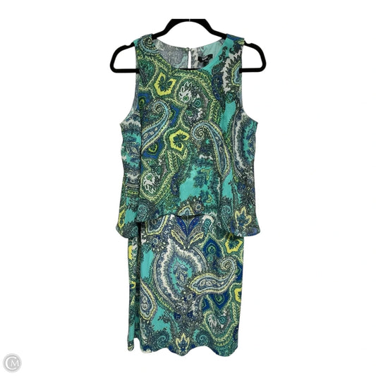 Dress Casual Short By MSK In Blue & Green, Size: M