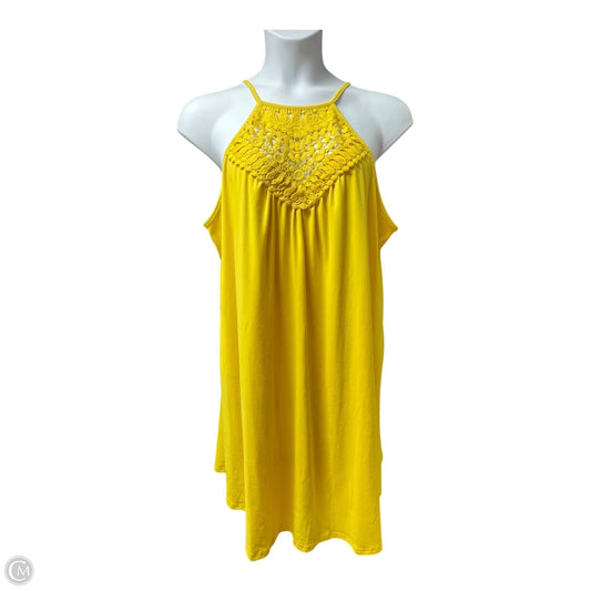 Dress Casual Short By EMERY ROSE In Yellow, Size: Xl