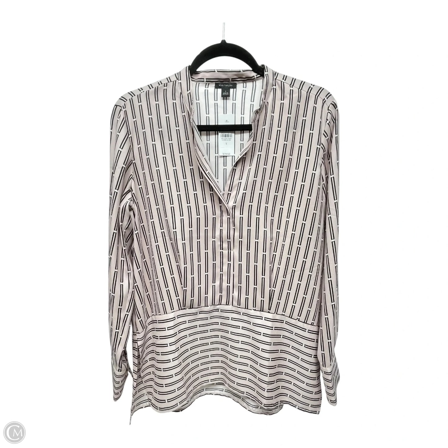 Top Long Sleeve By Ann Taylor In Pink, Size: S