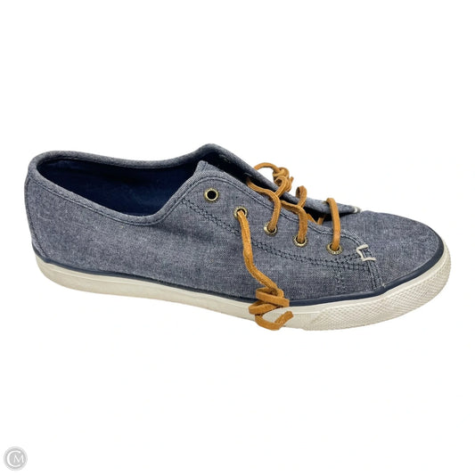 Shoes Flats By Sperry In Blue Denim, Size: 9