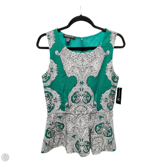 Top Sleeveless By Inc In Green, Size: M