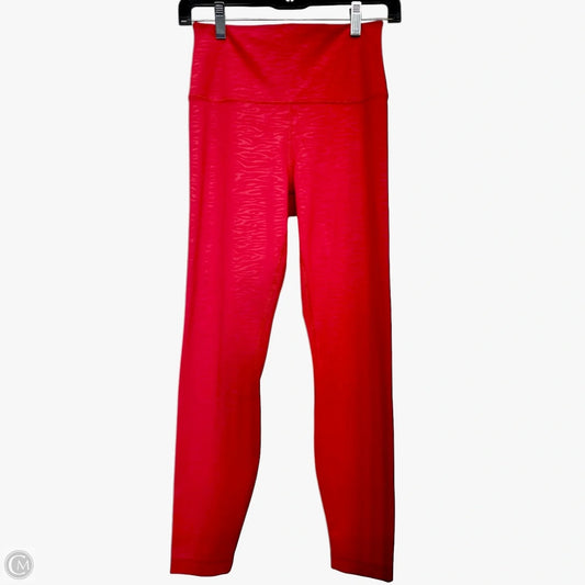 Athletic Leggings By 90 Degrees By Reflex In Red, Size: M