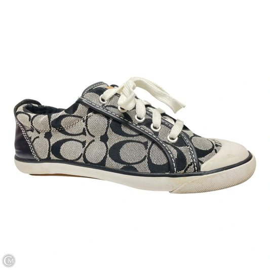 Shoes Designer By Coach In Black & White, Size: 6.5