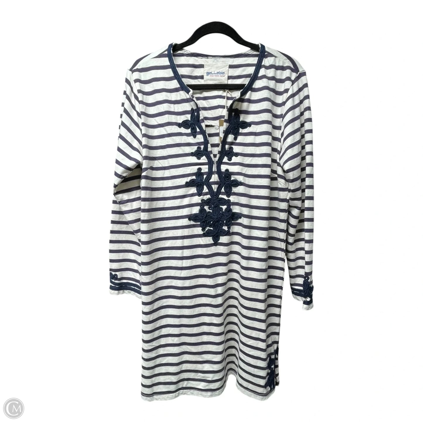 Dress Casual Short By ANN MASHBURN In Striped Pattern, Size: Xl