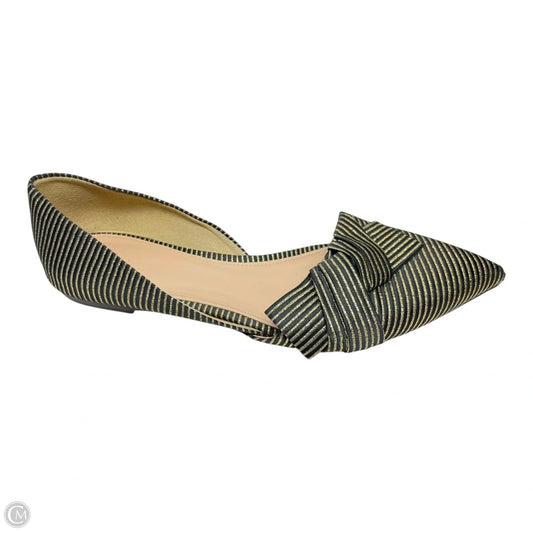 Shoes Flats By J. Crew In Black & Gold, Size: 9