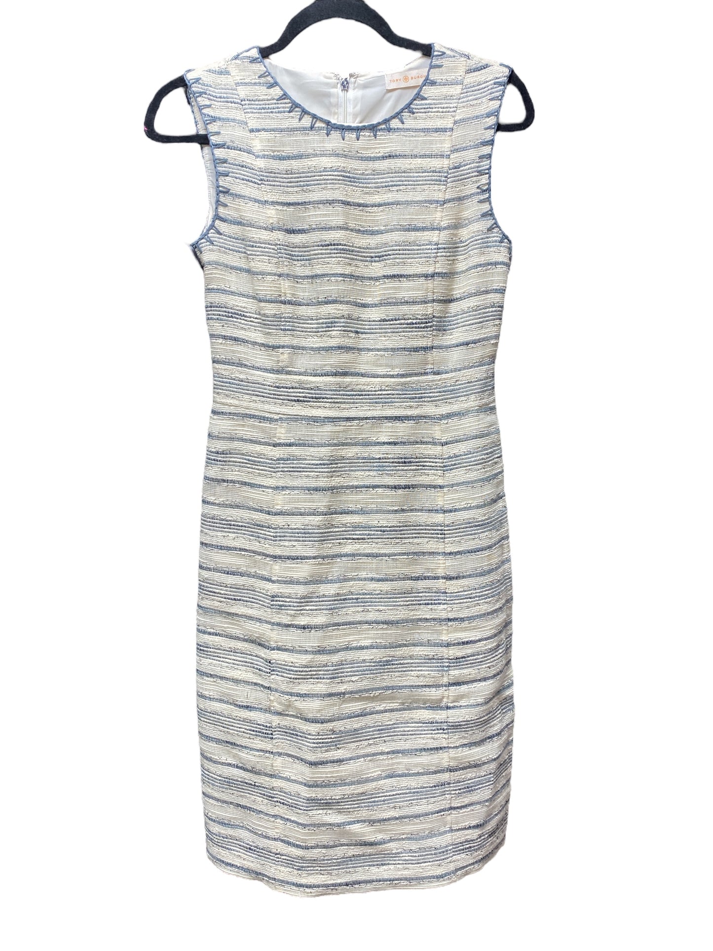 Striped Pattern Dress Designer Tory Burch, Size 2