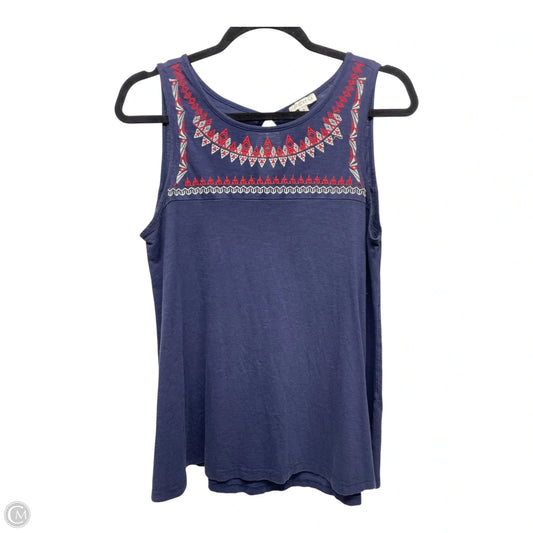 Top Sleeveless By life & style  In Navy, Size: M