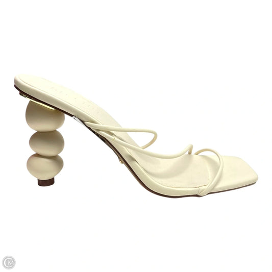 Sandals Heels Stiletto By Clothes Mentor In Ivory, Size: 7