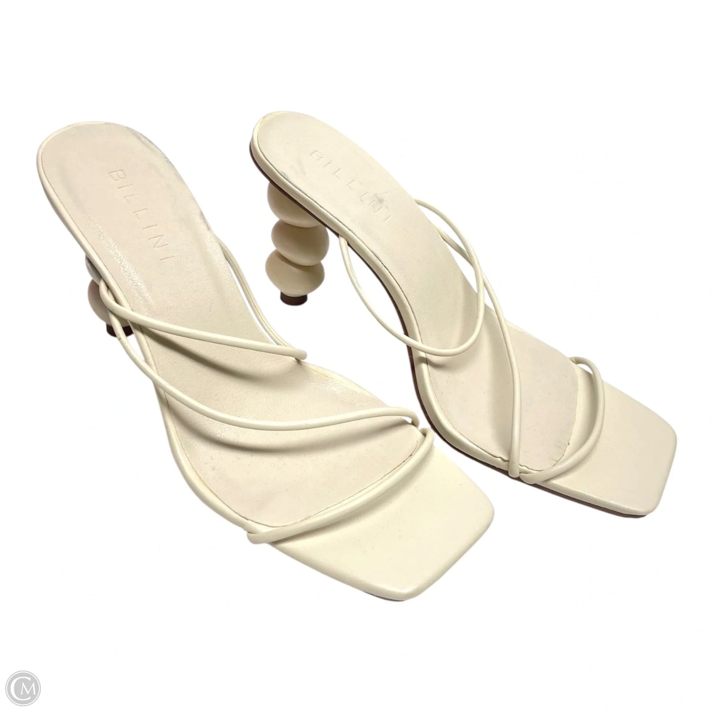 Sandals Heels Stiletto By Clothes Mentor In Ivory, Size: 7