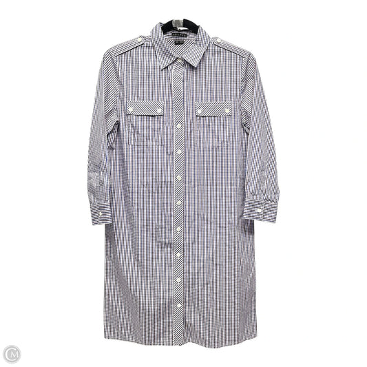 Dress Casual Short By Theory In Checkered Pattern, Size: 0