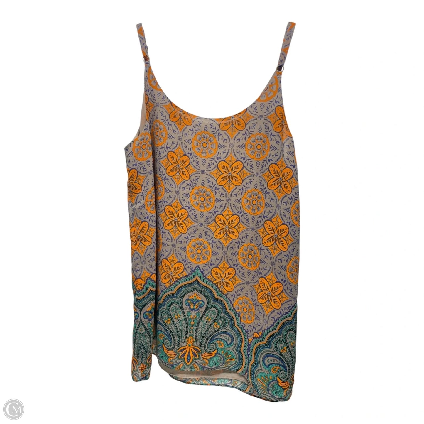 Top Sleeveless By Cabi In Taupe, Size: L