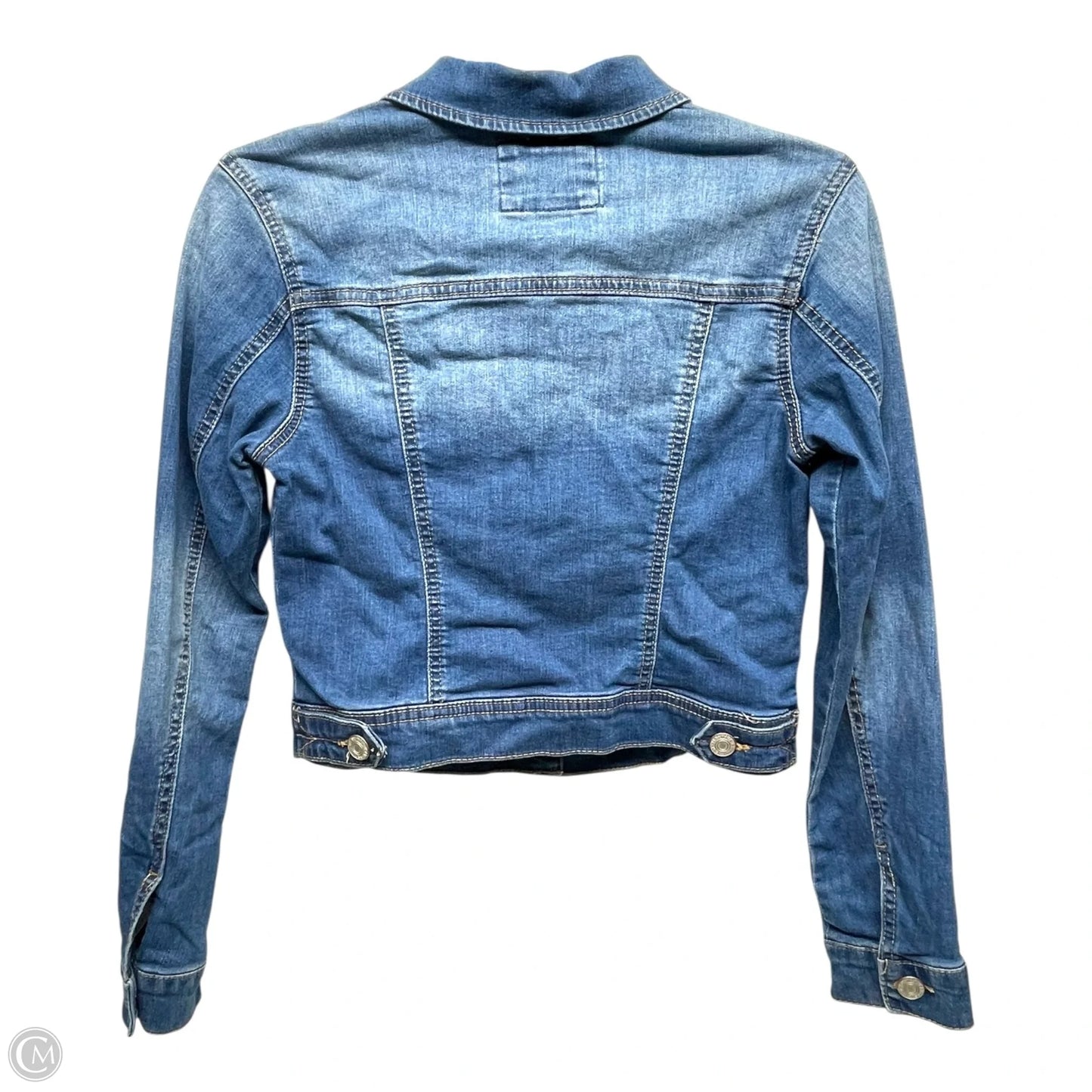 Jacket Denim By WAX JEAN In Blue Denim, Size: S