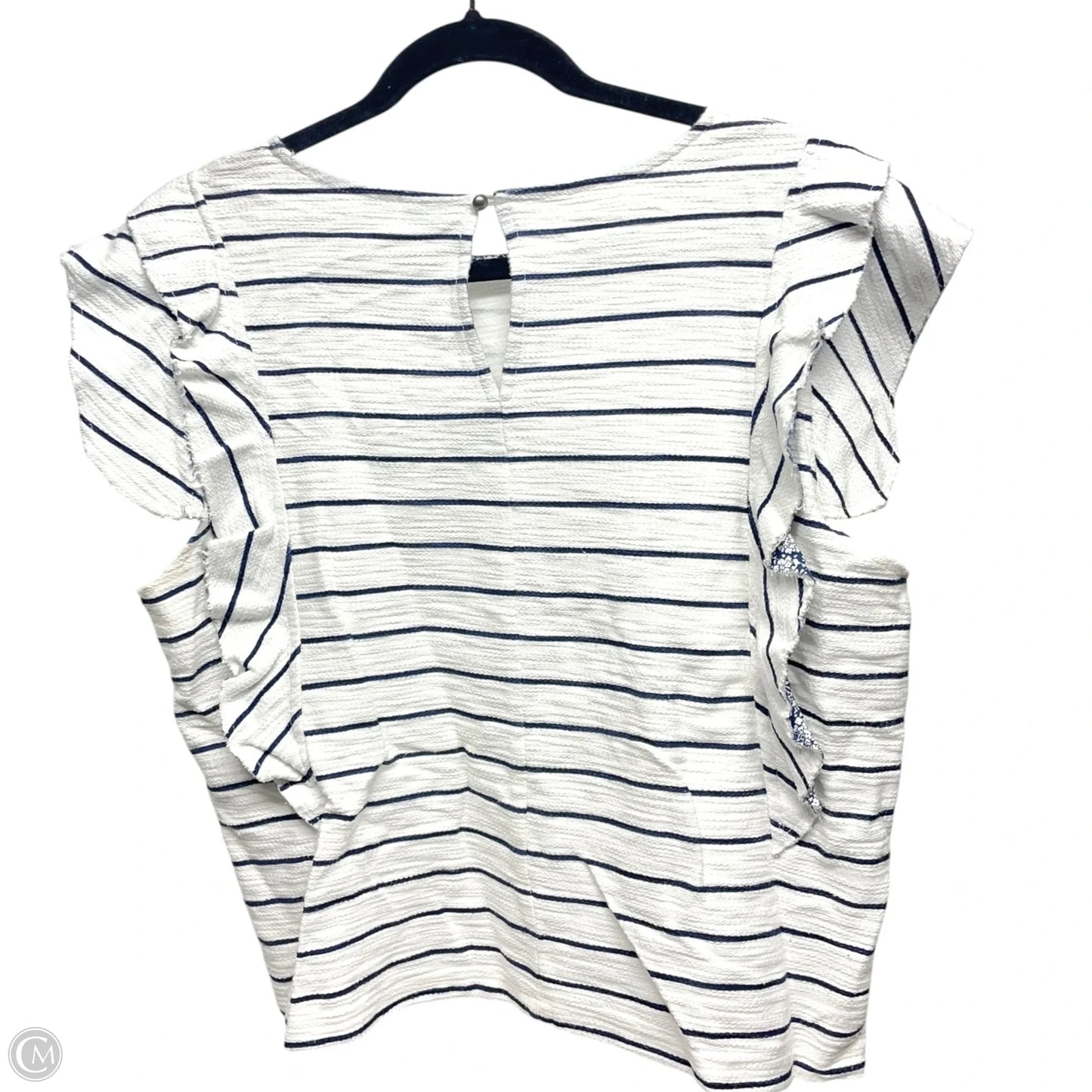 Top Short Sleeve By    9-HI5- In Striped Pattern, Size: L