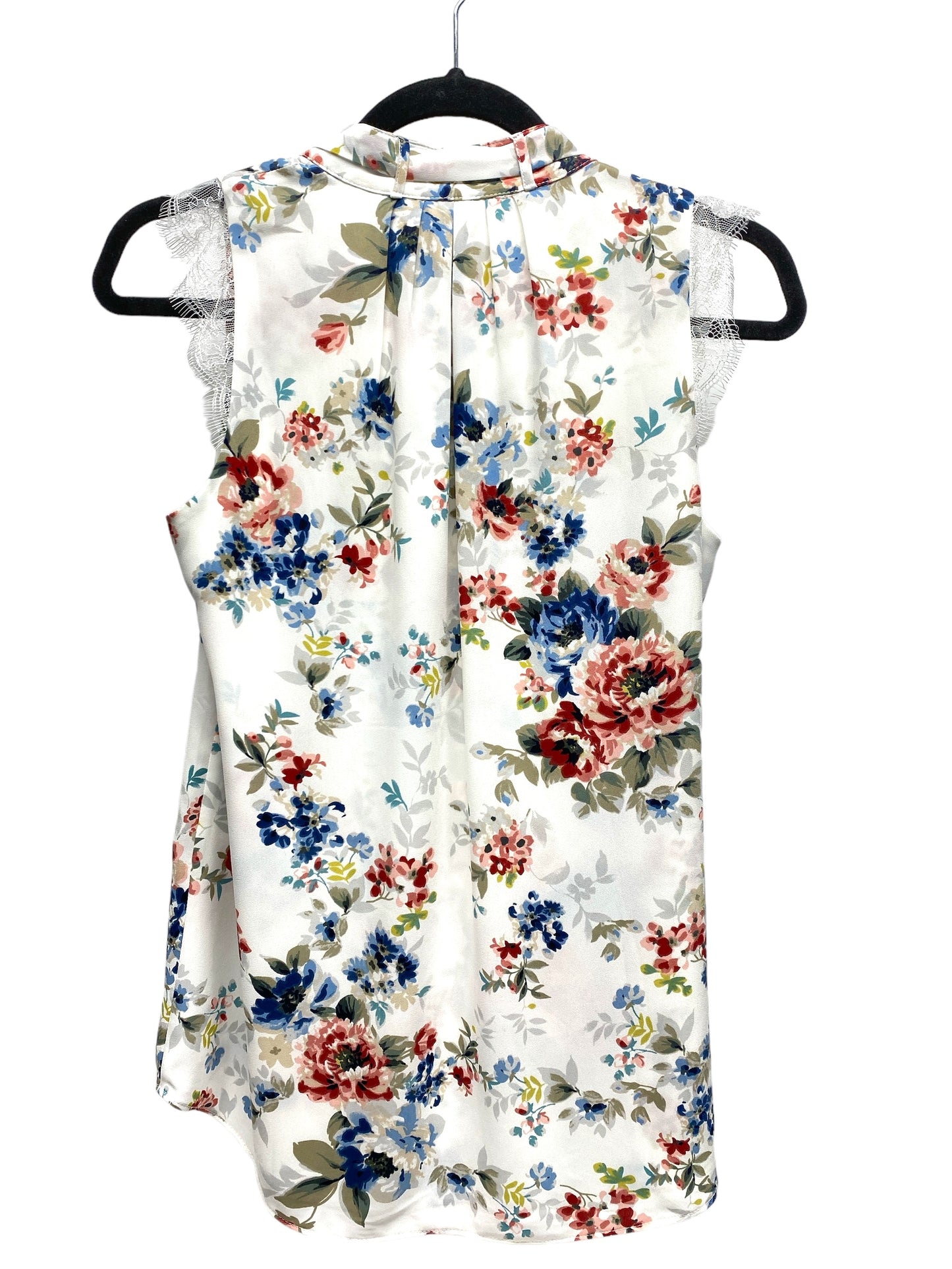 Blouse Sleeveless By White House Black Market In Floral Print, Size: Xs