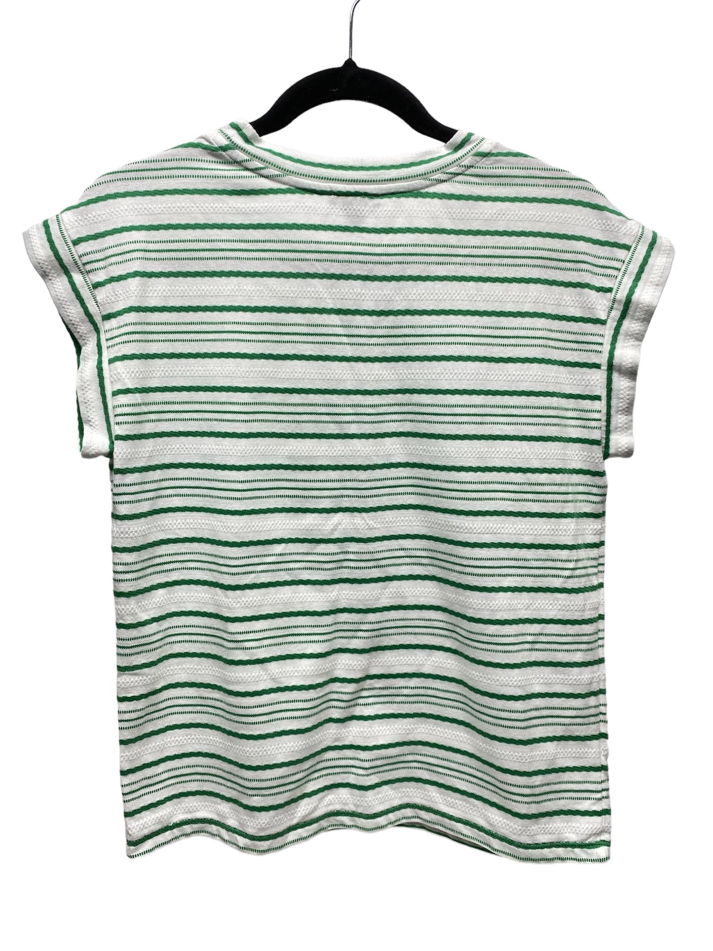 Top Short Sleeve By Ann Taylor In Striped Pattern, Size: Xs