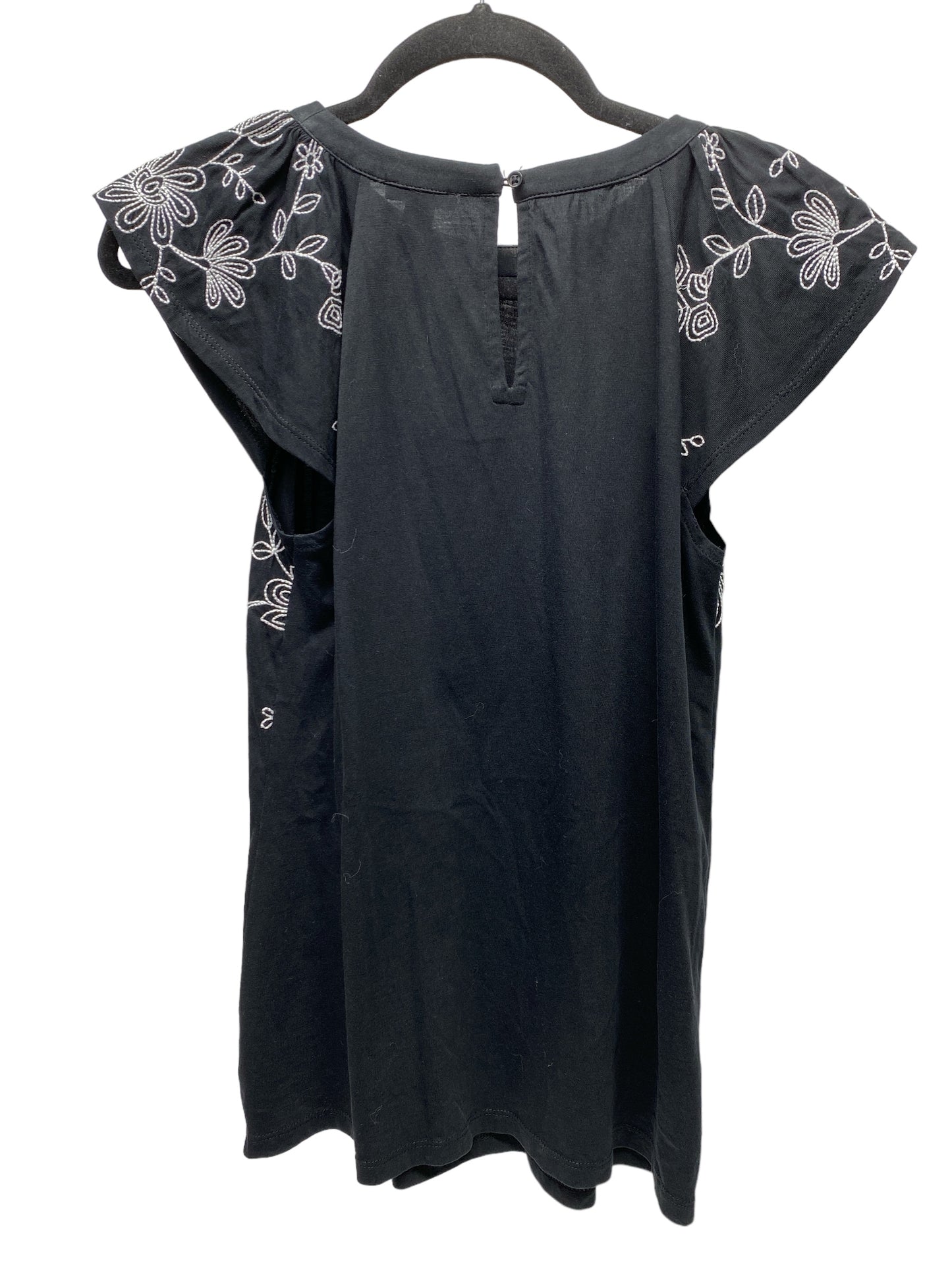 Top Short Sleeve By Ann Taylor In Black, Size: Xs