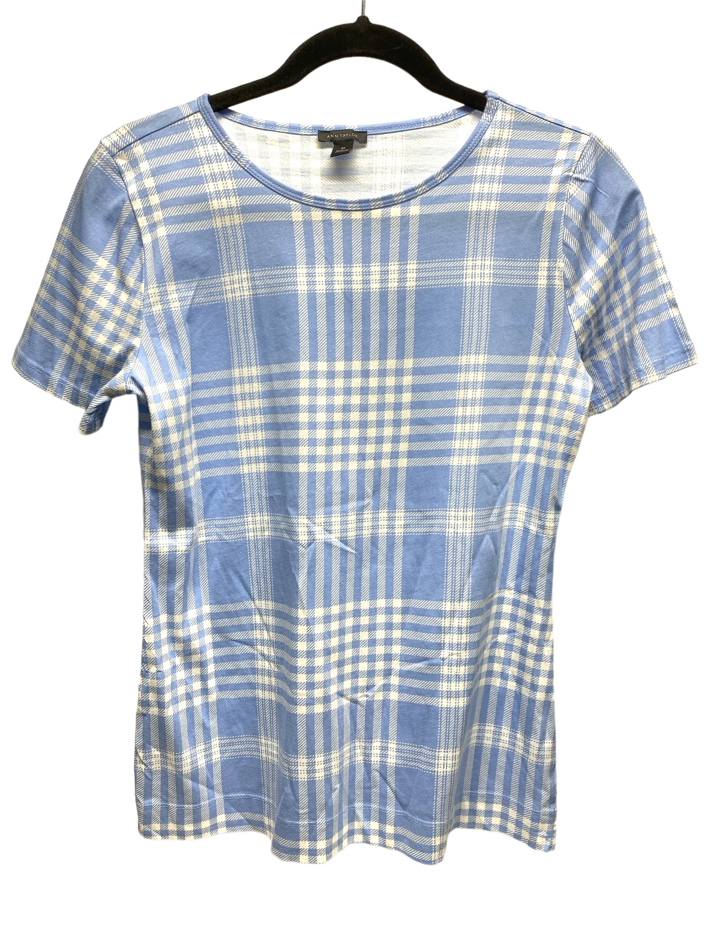 Top Short Sleeve By Ann Taylor In Blue, Size: Xs