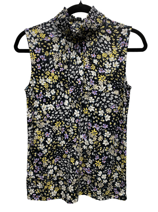 Top Sleeveless By Ann Taylor In Floral Print, Size: Xs