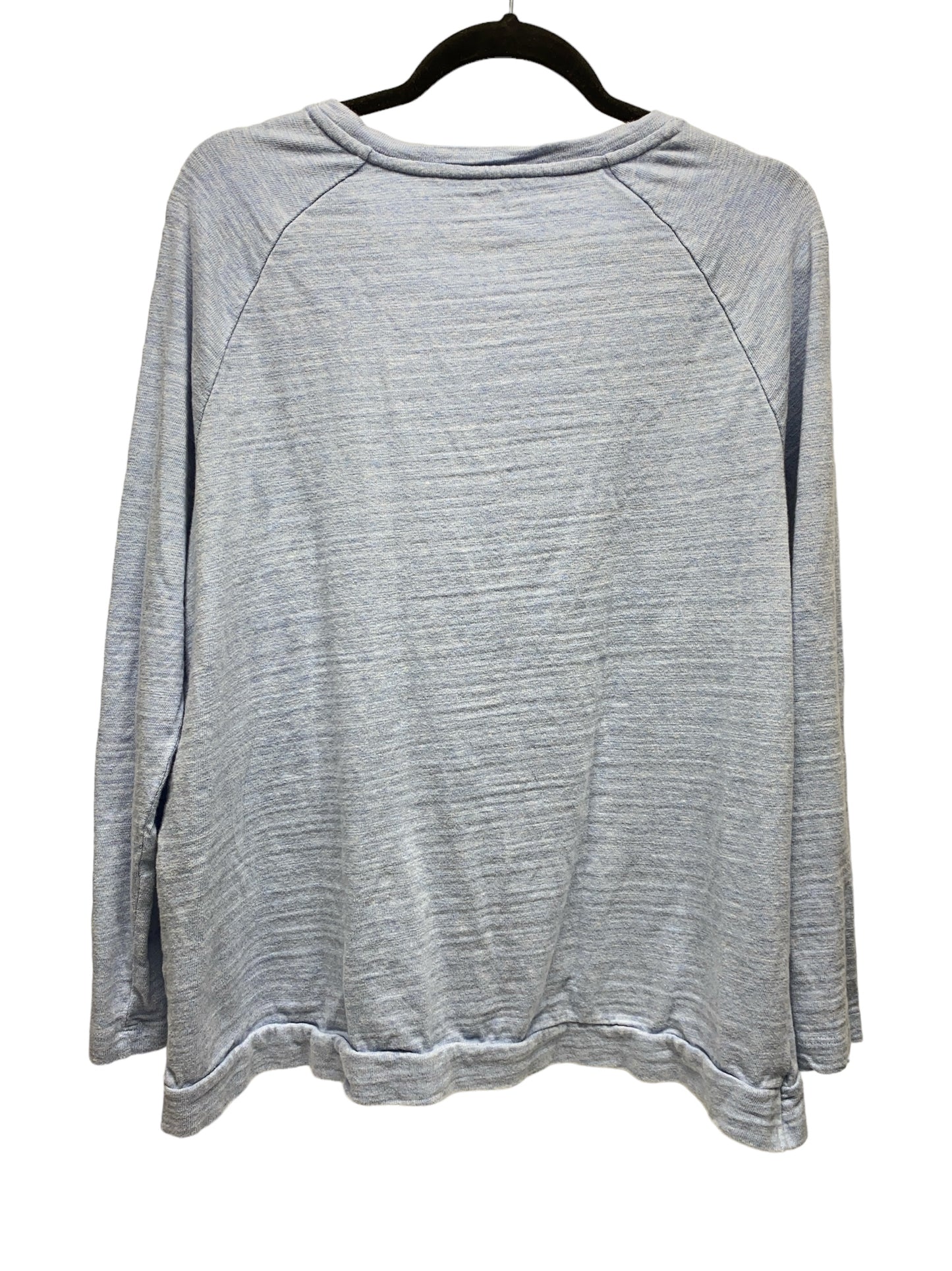 Top Long Sleeve By Loft In Blue, Size: L