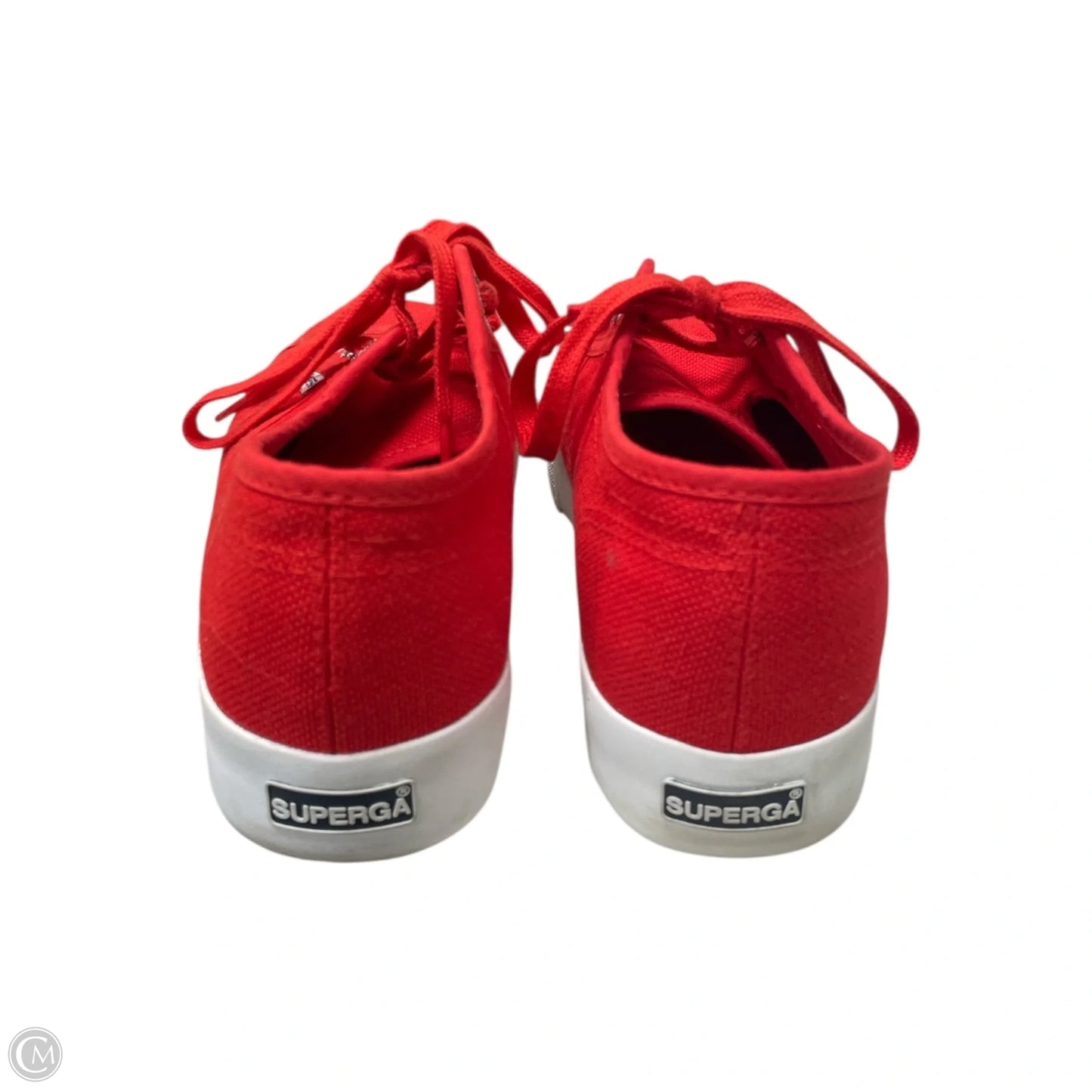 Shoes Sneakers Platform By Superga In Red & White, Size: 9