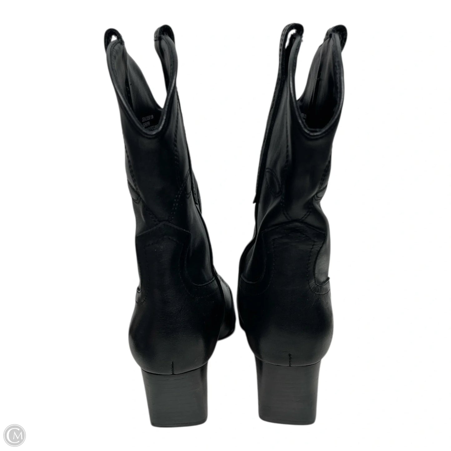 Boots Mid-calf Heels By Steve Madden In Black, Size: 8.5