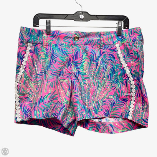 Shorts Designer By Lilly Pulitzer In Green & Pink, Size: 10