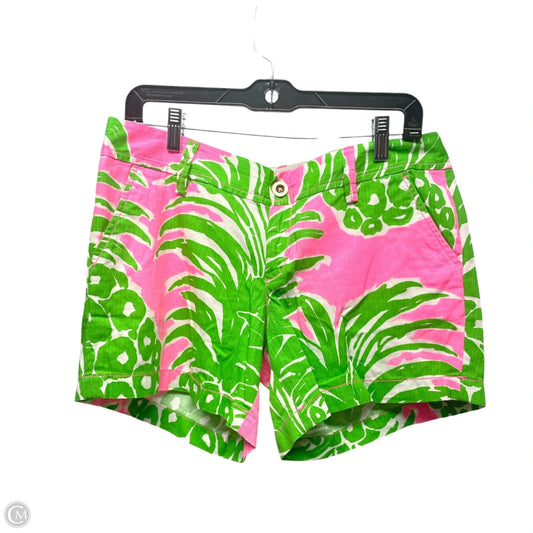 Shorts Designer By Lilly Pulitzer In Green & Pink, Size: 8