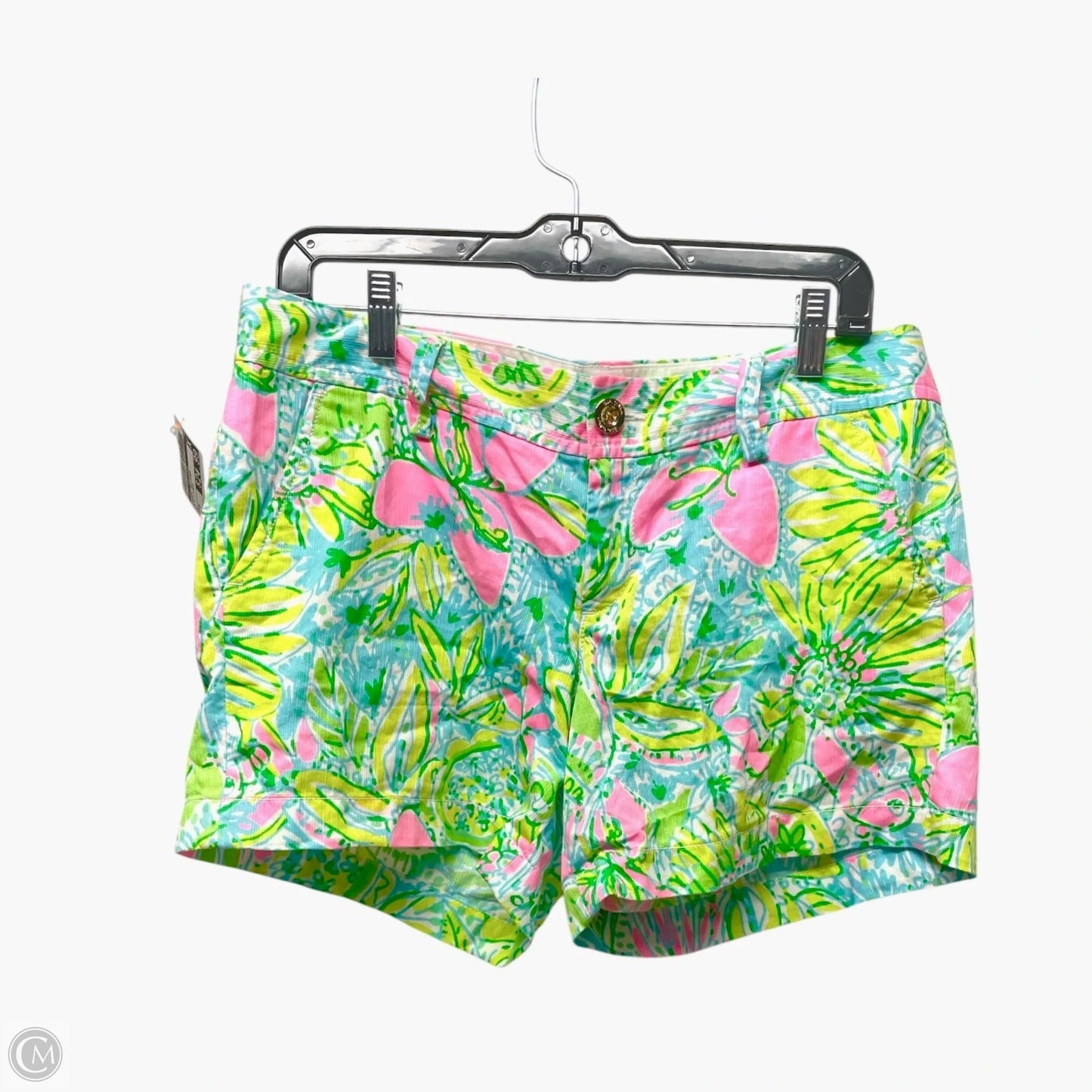 Shorts Designer By Lilly Pulitzer In Blue & Green, Size: 8