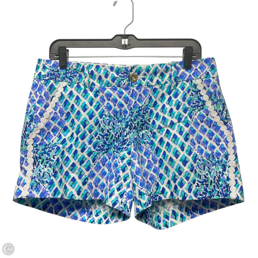 Shorts Designer By Lilly Pulitzer In Blue & White, Size: 8