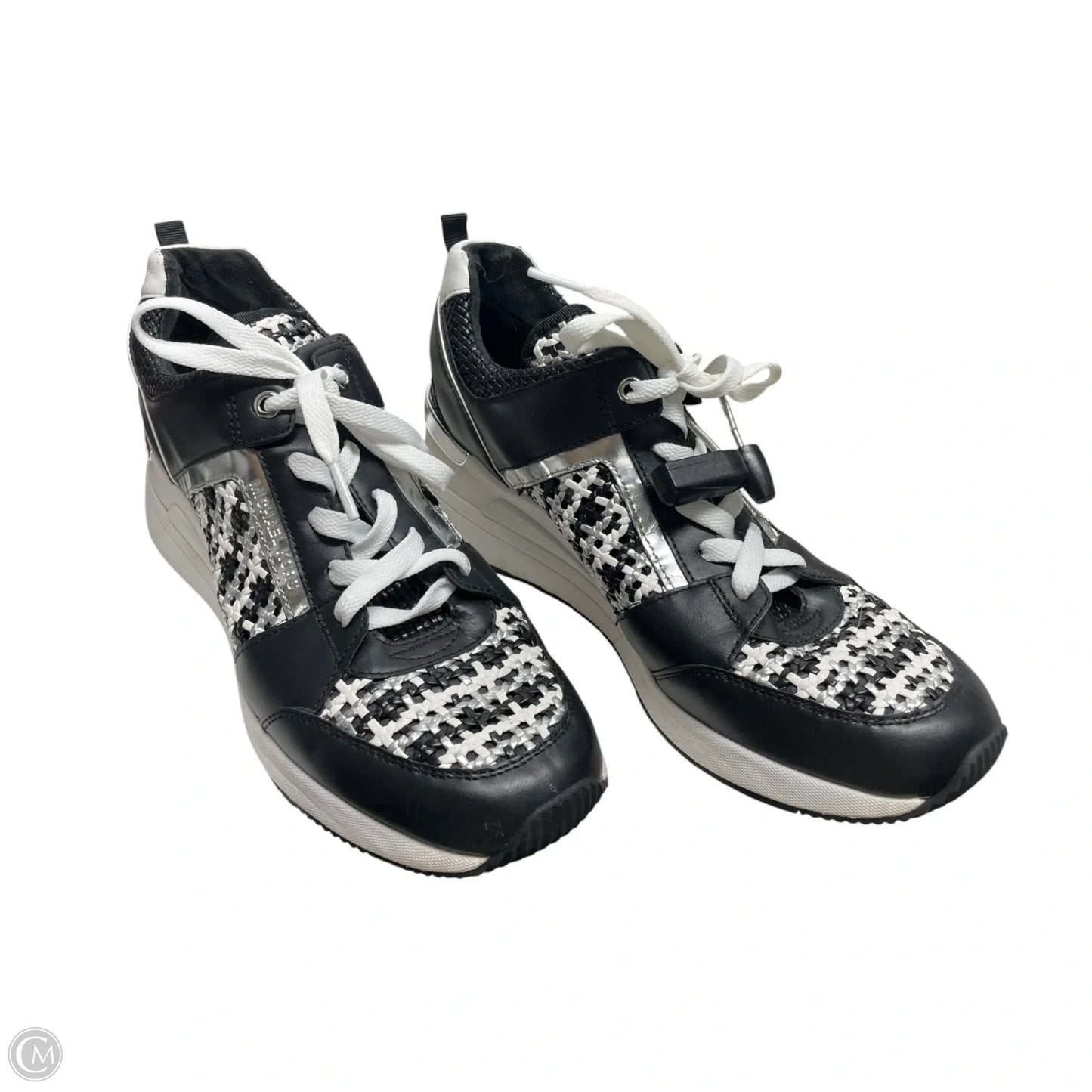 Shoes Sneakers By Michael By Michael Kors In Black & White, Size: 10