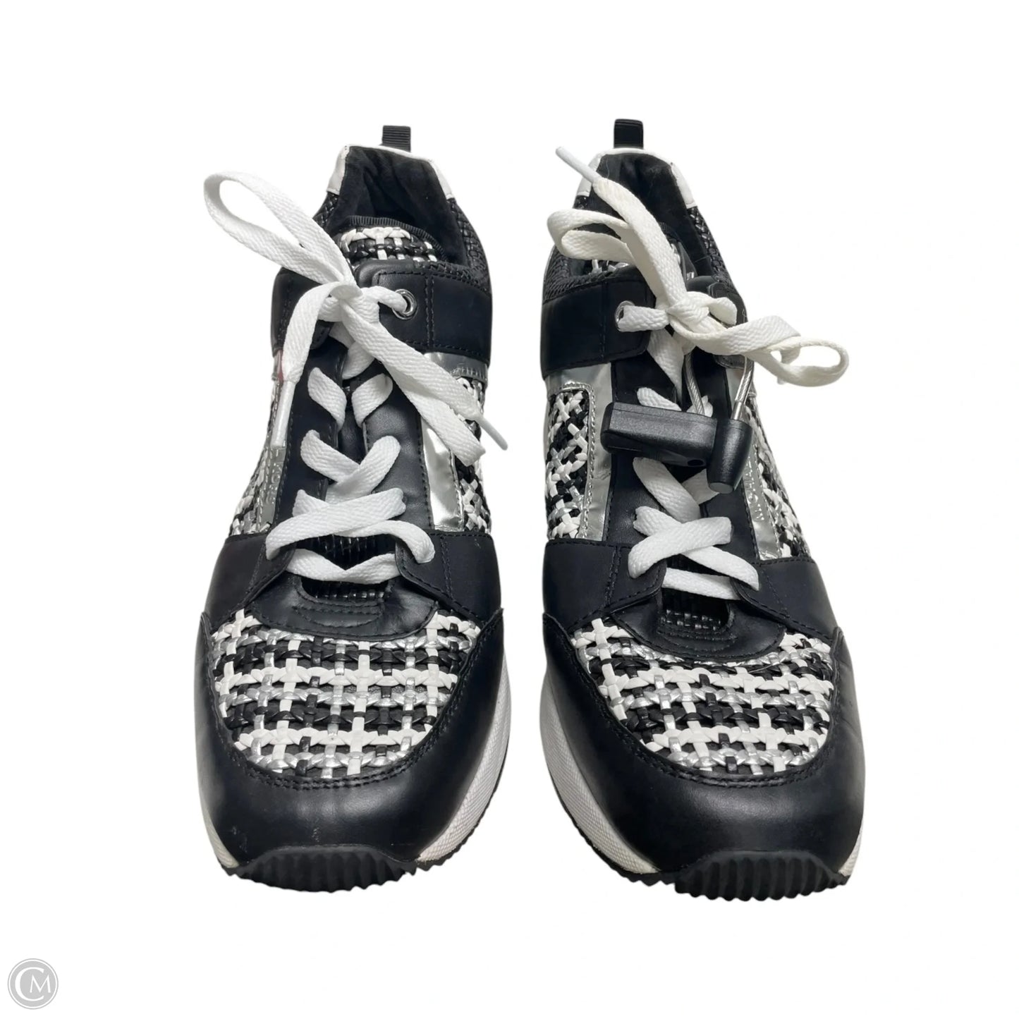 Shoes Sneakers By Michael By Michael Kors In Black & White, Size: 10