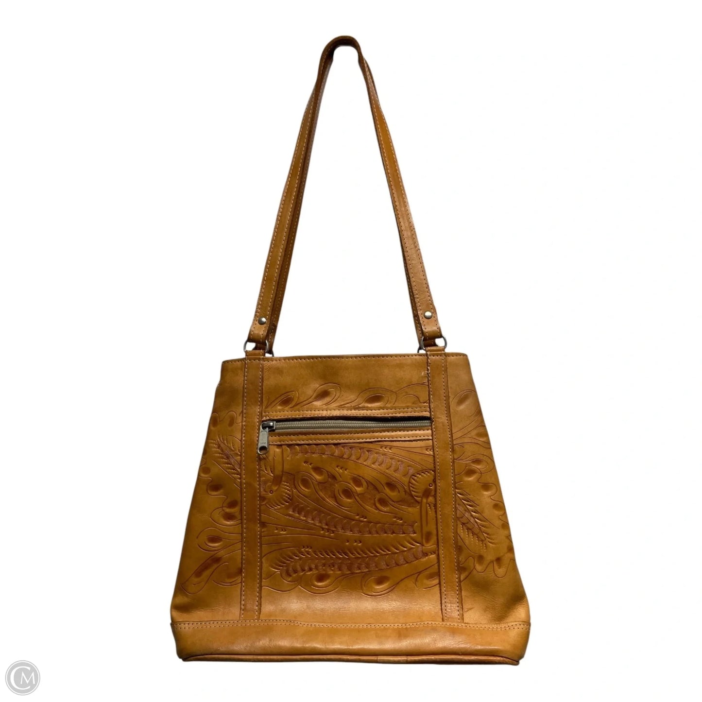 Handbag Leather By Clothes Mentor, Size: Medium