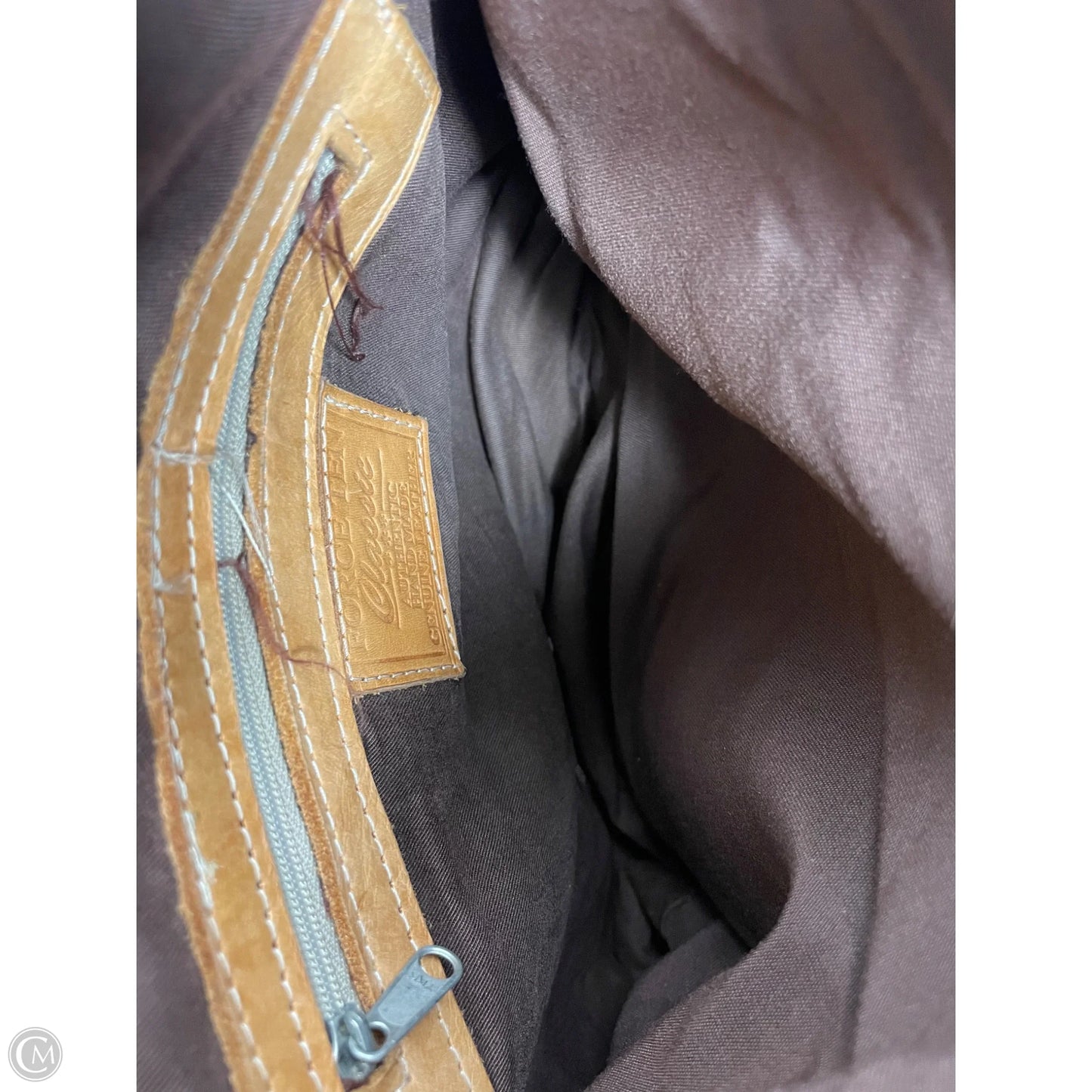 Handbag Leather By Clothes Mentor, Size: Medium