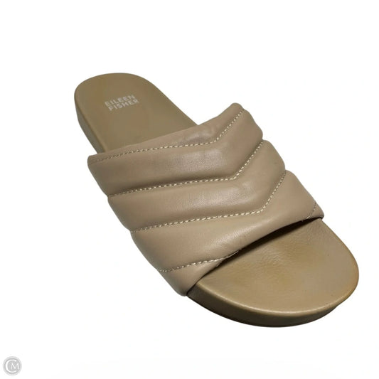 Sandals Flats By Eileen Fisher In Tan, Size: 7