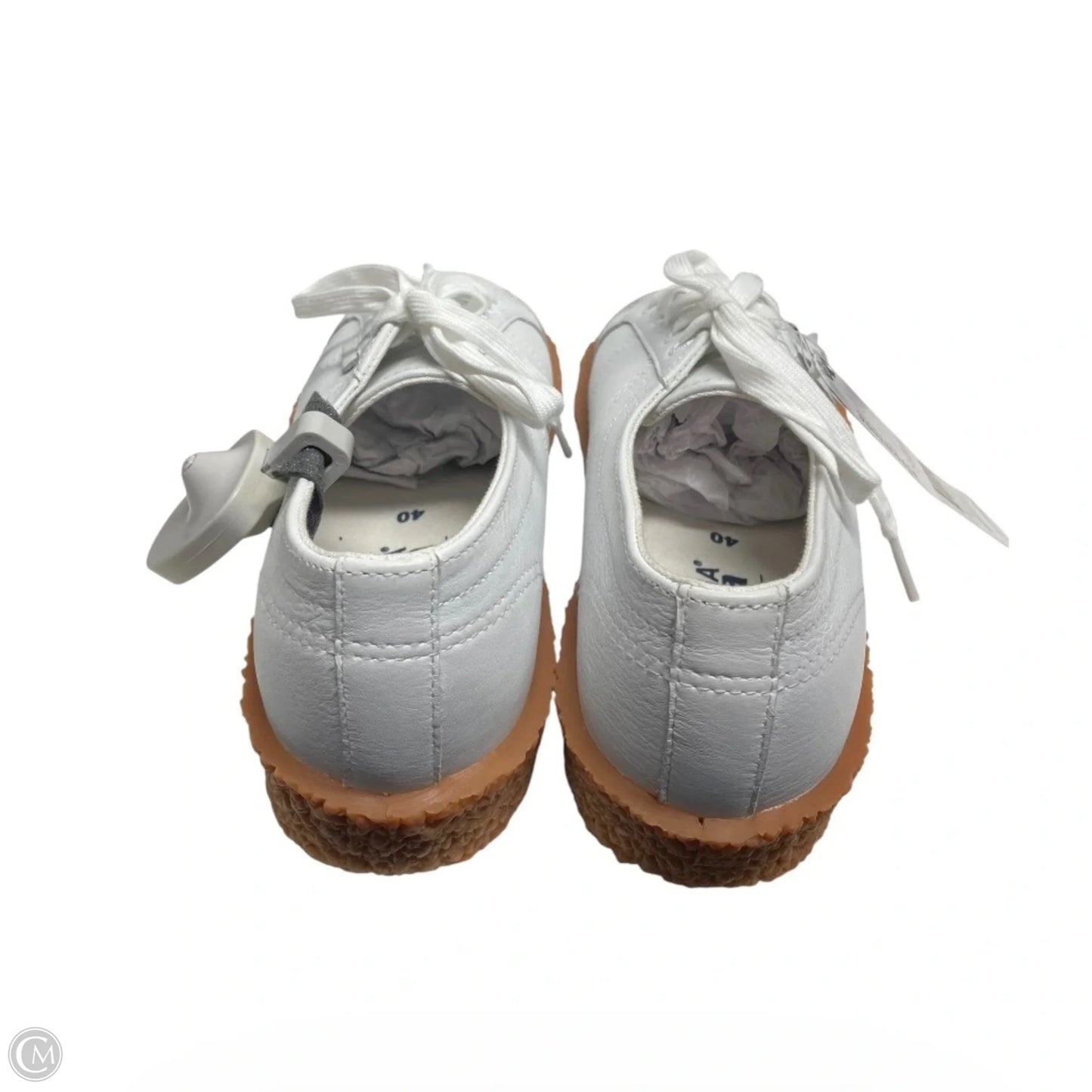 Shoes Sneakers By Superga In Tan & White, Size: 7.5